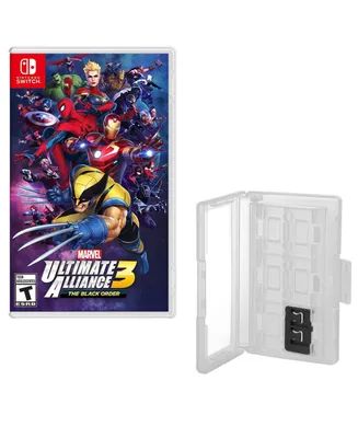 Nintendo Marvel Ultimate Alliance 3 Game and Game Caddy for the Switch