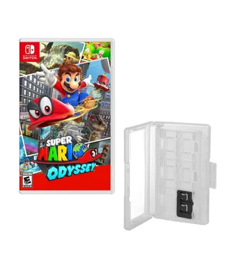 Mario Odyssey Game and Game Caddy for Nintendo Switch