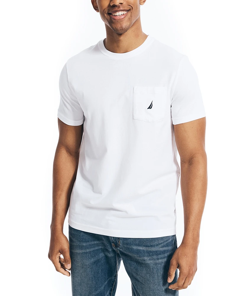Nautica Men's Classic-Fit Solid Crew Neck Pocket T-Shirt