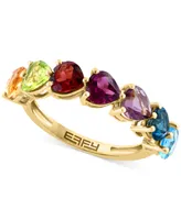 Effy Multi-Gemstone Heart Ring (3-1/2 ct. t.w.) in 14k Gold