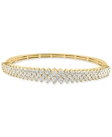 Effy Diamond Multirow Bangle Bracelet (1 ct. t.w.) 14K White Gold (Also available Two Tone Gold)