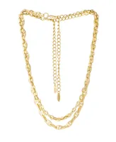 Ettika Golden Rays Necklace Set in 18K Gold Plating, 2 Piece