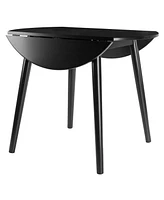 Winsome Moreno 28.94" Wood Round Drop Leaf Dining Table