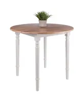 Winsome Sorella 30.08" Wood Round Drop Leaf Table