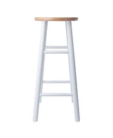 Winsome Huxton 2-Piece Wood Bar Stool Set