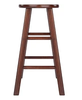 Winsome Element 2-Piece Wood Counter Stool Set