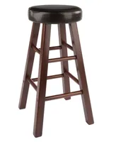 Winsome Maria 2-Piece Wood Cushion Seat Counter Stool Set