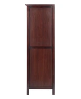 Winsome Brooke Jelly 47.44" Wood 4-Section Wine Storage Cupboard