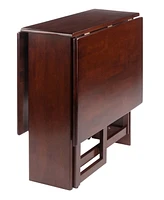 Winsome Clara 29.53" Wood Double Drop Leaf Dining Table