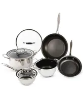 Wolfgang Puck 9-Piece Stainless Steel Cookware Set Scratch-Resistant Non