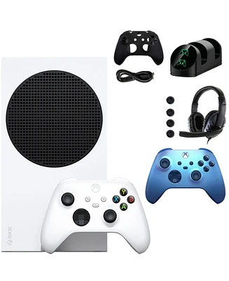 Xbox Series S Console with Extra Aqua Controller Accessories Kit