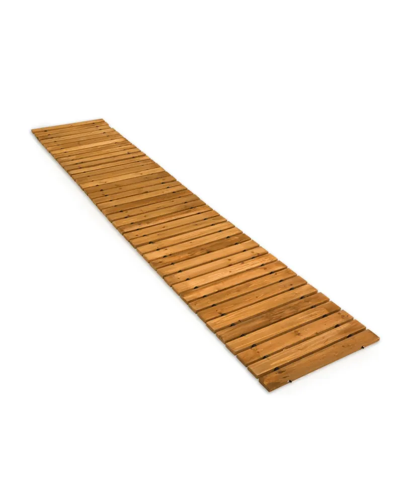 Evergreen 6' Portable Wooden Pathway for Gardens