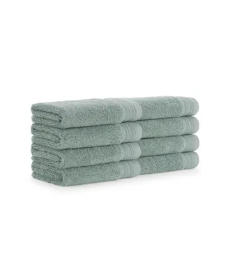 Aston and Arden Anatolia Turkish Washcloths (8 Pack), 13x13, 600 Gsm, Woven Linen-Inspired Dobby, Ring Spun Combed Cotton, Low Twist