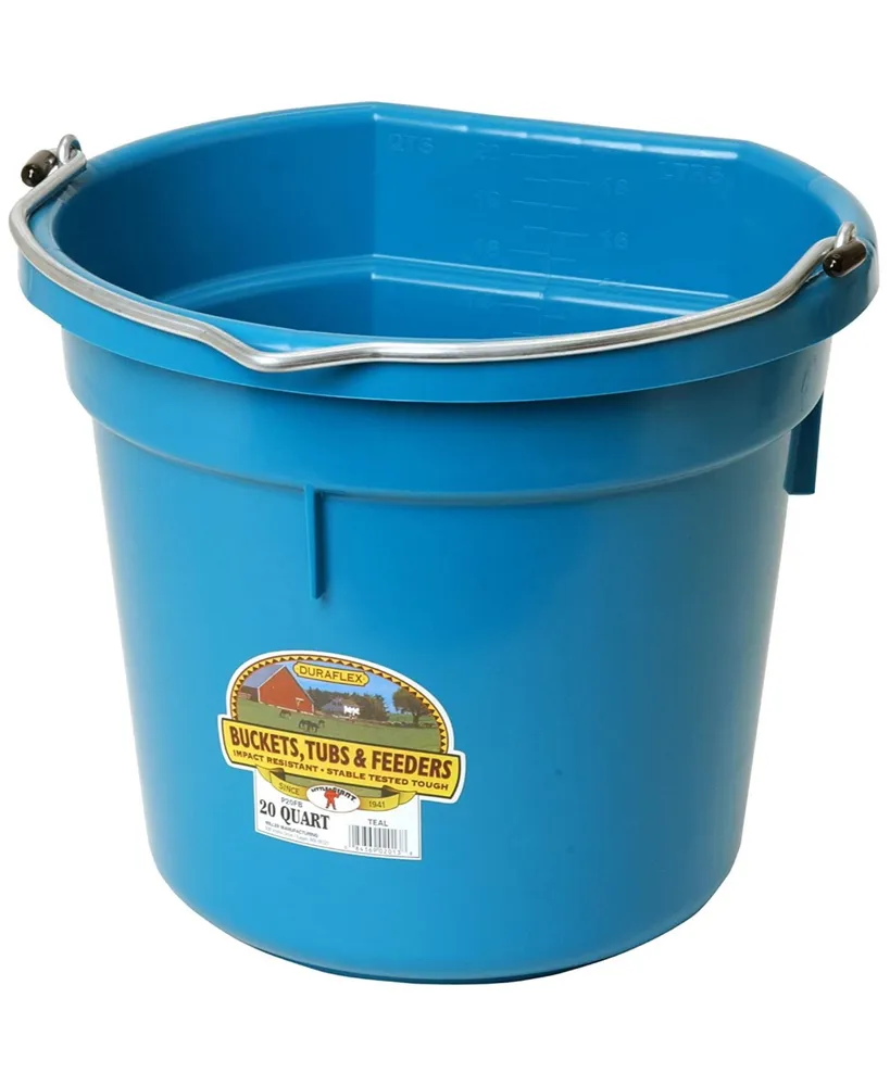 Miller Mfg Co Miller Mfg Co. Little Giant Animal Feed Plastic Bucket, Teal 20 qt