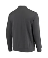 Men's Colosseum Charcoal Michigan Wolverines Tortugas Logo Quarter-Zip Jacket