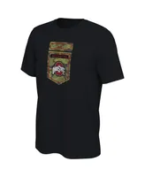 Men's Nike Black Ohio State Buckeyes Veterans Camo T-shirt