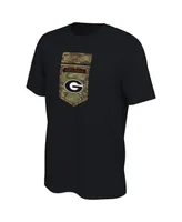 Men's Nike Black Georgia Bulldogs Veterans Camo T-shirt