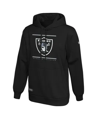 Men's NFL x Staple Gray Las Vegas Raiders Split Logo Pullover Hoodie Size: Small