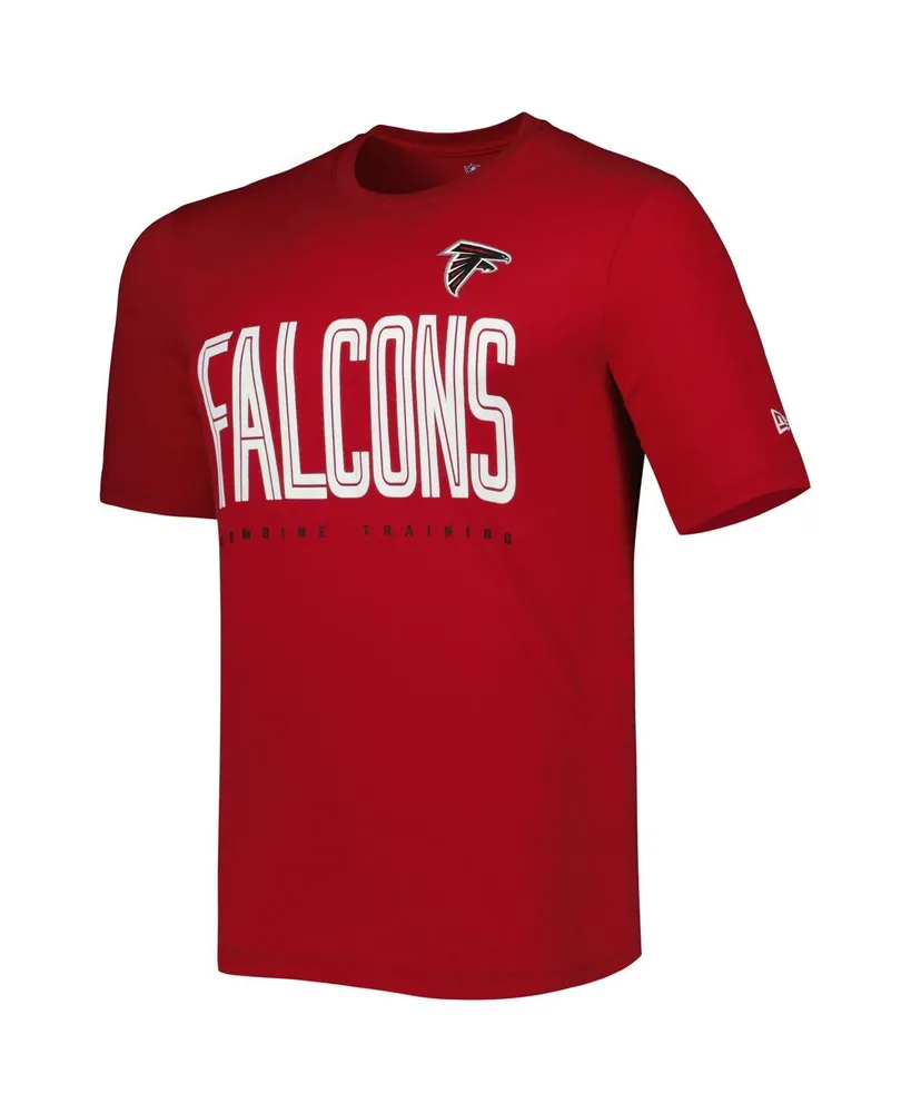 Men's New Era Red Atlanta Falcons Combine Authentic Training Huddle Up T-shirt