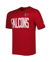 Men's New Era Red Atlanta Falcons Combine Authentic Training Huddle Up T-shirt