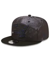 Men's New Era Black New England Patriots Ink Dye 2022 Sideline 9FIFTY Snapback Hat