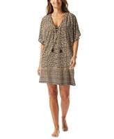 Coco Reef Women's Raya Lace-Up V-Neck Dress Cover-Up