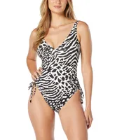 Coco Reef Women's Contours Stellar Shirred-Leg One-Piece Swimsuit