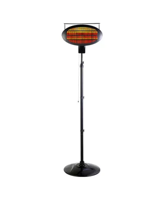 Optimus Garage-Outdoor Floor Standing Infrared Patio Heater with Remote