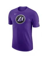 Men's Nike Purple Los Angeles Lakers 2022/23 City Edition Essential Warmup T-shirt