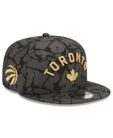 Men's New Era Gray Toronto Raptors 2022/23 City Edition Official 9FIFTY Snapback Adjustable Hat