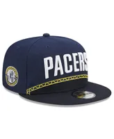 Men's New Era Navy Indiana Pacers 2022/23 City Edition Official 9FIFTY Snapback Adjustable Hat