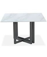 Emila 48" Square Sintered Stone Mix and Match Dining Table, Created for Macy's