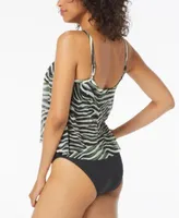 Coco Reef Womens Femme Bra Sized Mesh Layer Tankini Bottoms