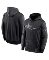 Men's Nike Black New Orleans Saints Rflctv Chevron Pullover Hoodie