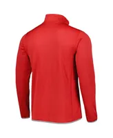 Men's Columbia Scarlet Ohio State Buckeyes Park View Omni-Wick Half-Zip Top