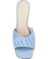 Journee Signature Women's Juliette Leather Open Toe Dress Sandals