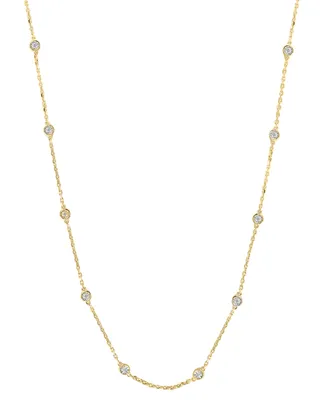 Effy Diamond Bezel 18" Station Necklace (1/4 ct. t.w.) in 14k Gold