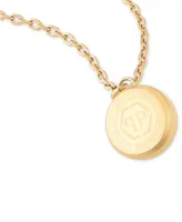 Philipp Plein Gold-Tone Ip Stainless Steel 3D $kull Cable Chain 29-1/2" Pendant Necklace