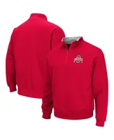 Men's Colosseum Scarlet Ohio State Buckeyes Tortugas Team Logo Quarter-Zip Jacket