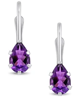 Macy's Gemstone Leverback Earrings 10K Gold