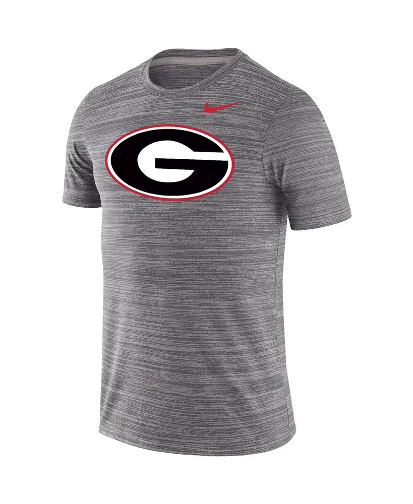 Men's Nike Heathered Charcoal Georgia Bulldogs Big and Tall Velocity Performance T-shirt