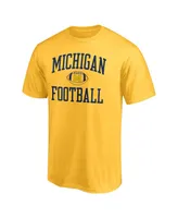 Men's Fanatics Maize Michigan Wolverines First Sprint Team T-shirt