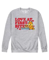 Airwaves Men's Garfield Love At First Bite Fleece Sweatshirt