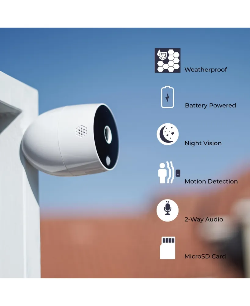 Smart WiFi Wire-Free Hd Outdoor 1080P Battery Ip Camera