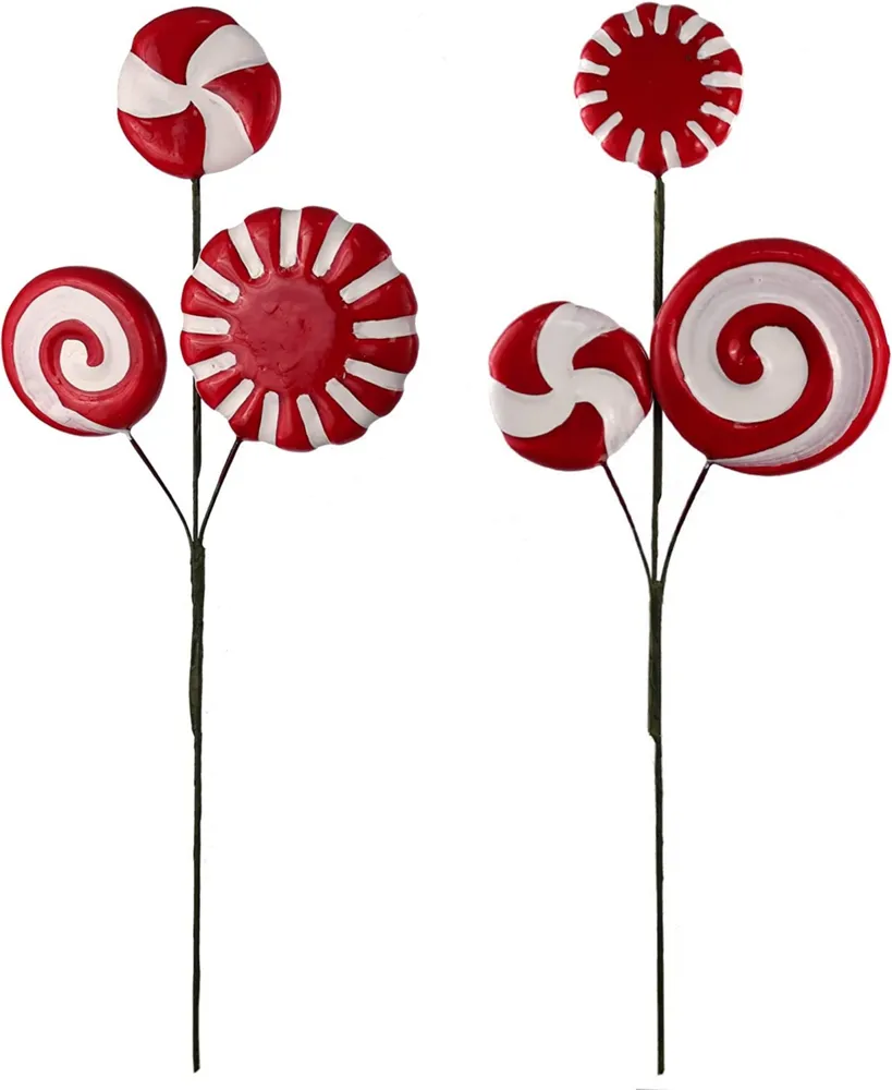 Floral Home 17" Peppermint Candy Pick Assortment