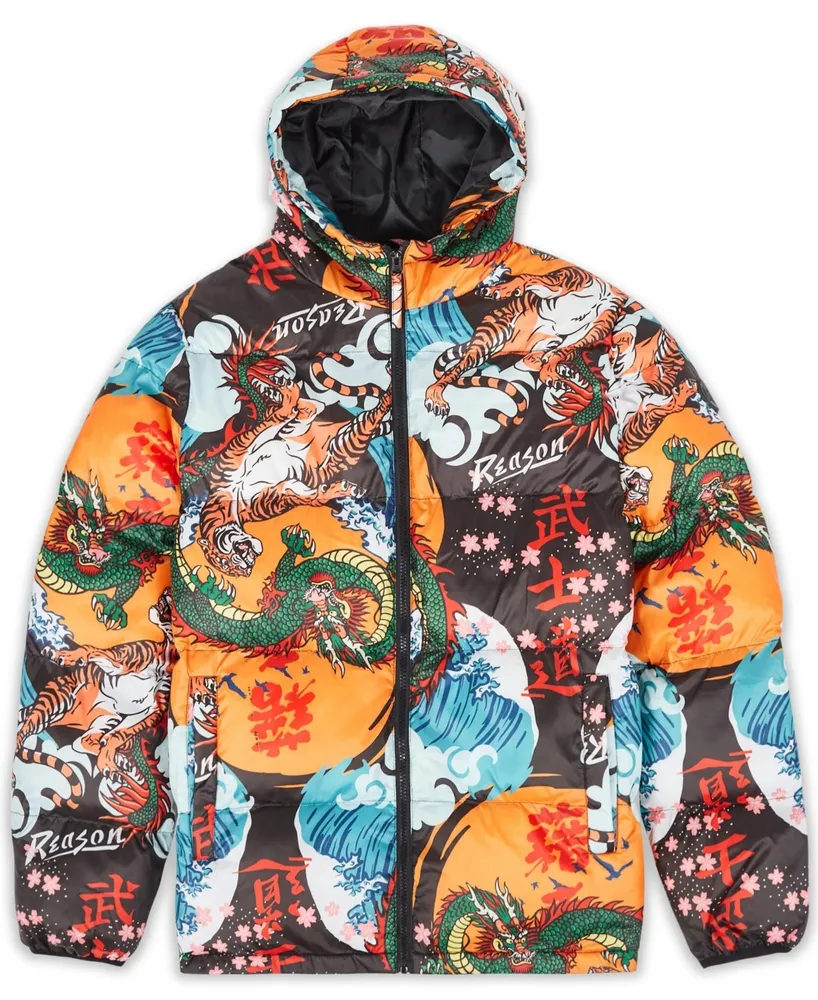 Reason Men's Dragon Puffer Jacket