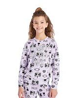 Jellifish Kids Toddler|Child Girls 2-Piece Pajama Set Kids Sleepwear, Long Sleeve Top and Long Pants Pj Set