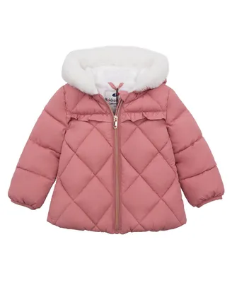 Baby Girls' Soft Lining Hooded Puffer Jacket