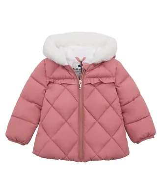 Rokka&Rolla Baby Girls Soft Lining Hooded Puffer Jacket