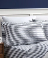 Nautica Coleridge Stripe Cotton Percale -Piece Sheet Set